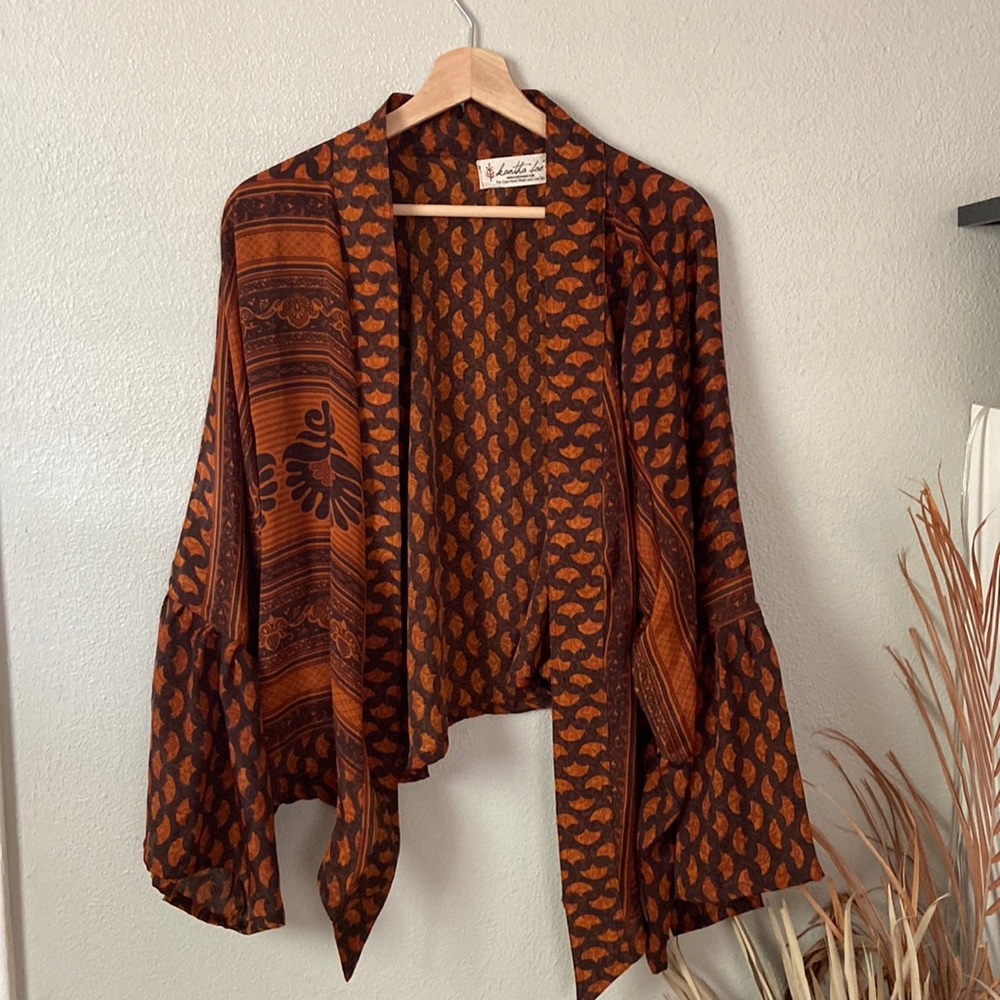 Kantha Bae silk shrug - OS